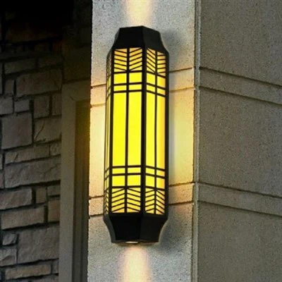 Lumières de poteau de porte extérieure